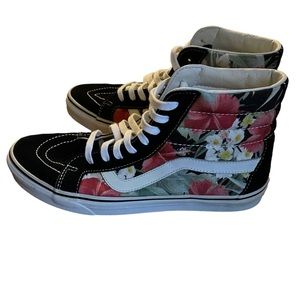 Vans high top floral old skools. Size 10